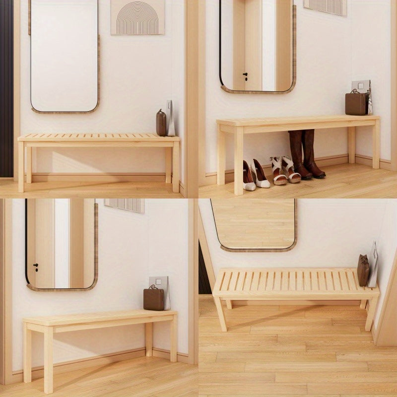 Contemporary Shoe Storage Bench for The Entrance, Hall, Living Area, Closet, And Front Door; Sturdy Build, 52 Inches Long, Gray Hue, Chic And Space-Saving for Bedroom Use