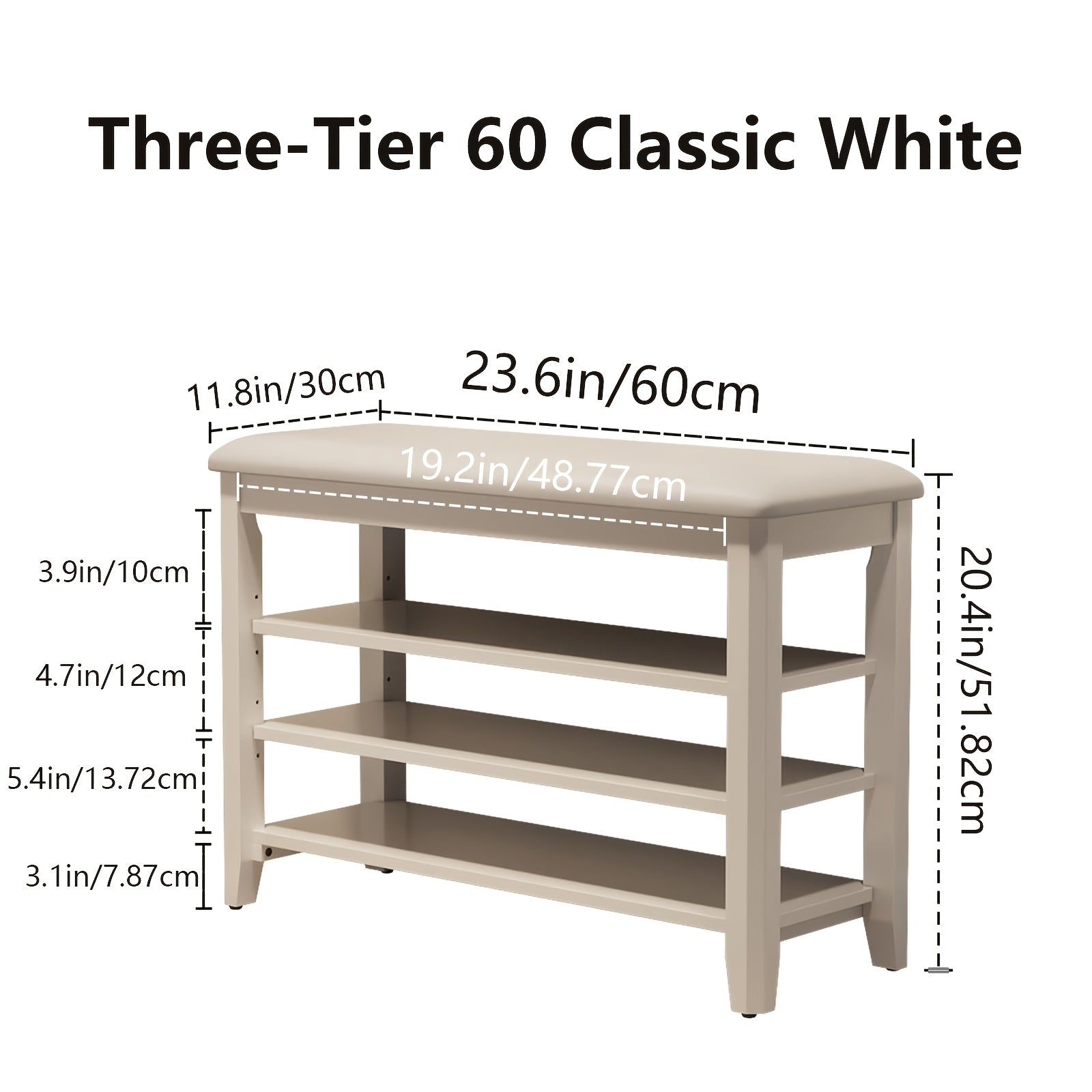 KASLANDI for home Furniture Shoe Bench Featuring a Leather Cushion, Adjustable Height with 3-Tier Shoe Storage, Walnut Wood Entryway Bench Ideal for Hallways And Mudrooms, Perfect for Christmas Gifts And Black Friday Deals, Includes Free Shipping