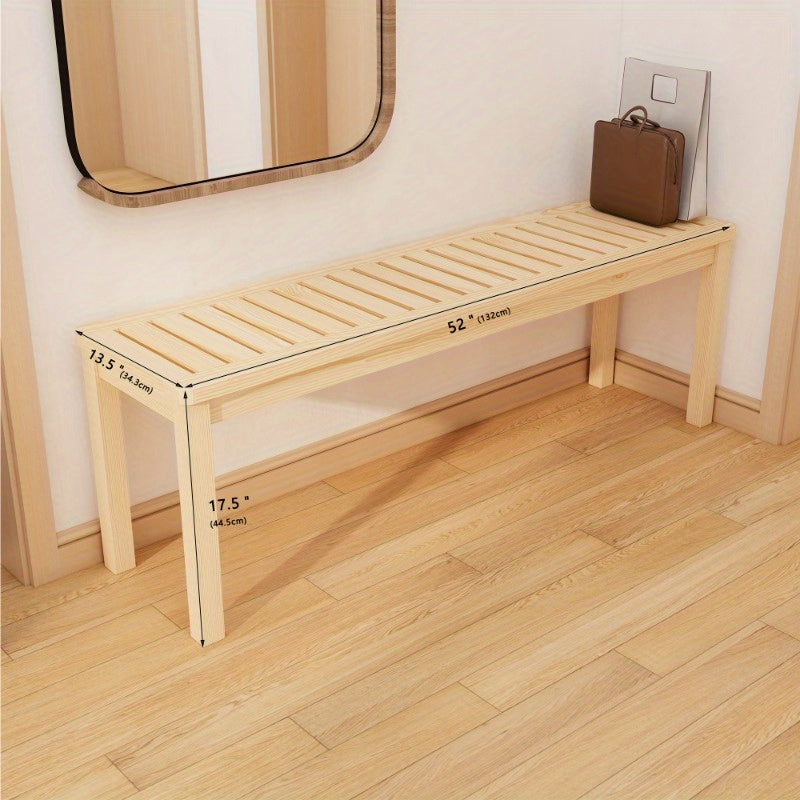 Contemporary Shoe Storage Bench for The Entrance, Hall, Living Area, Closet, And Front Door; Sturdy Build, 52 Inches Long, Gray Hue, Chic And Space-Saving for Bedroom Use