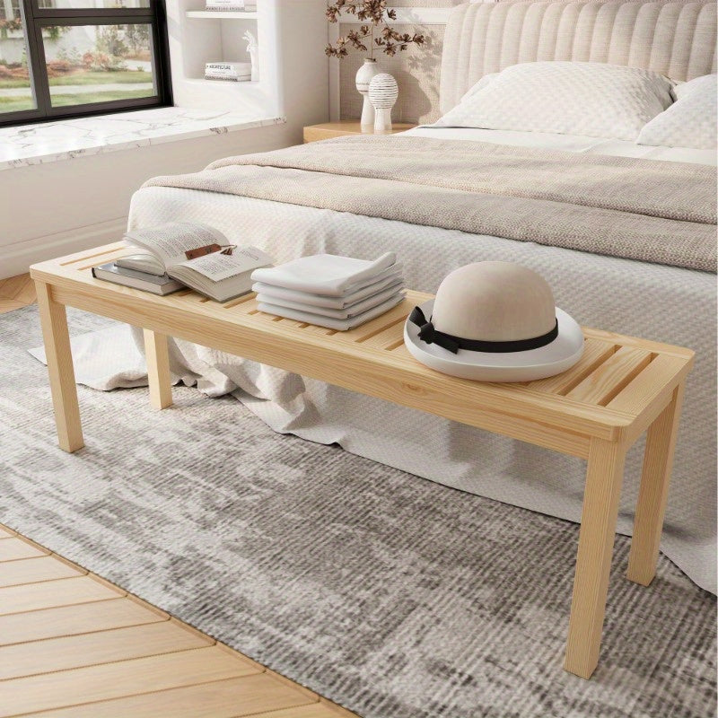 Contemporary Shoe Storage Bench for The Entrance, Hall, Living Area, Closet, And Front Door; Sturdy Build, 52 Inches Long, Gray Hue, Chic And Space-Saving for Bedroom Use